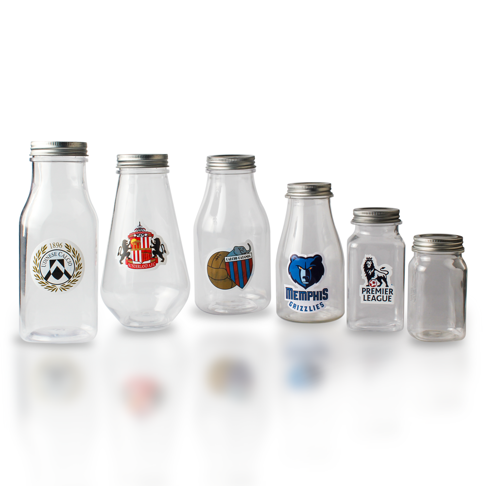 plastic glass milk bottle