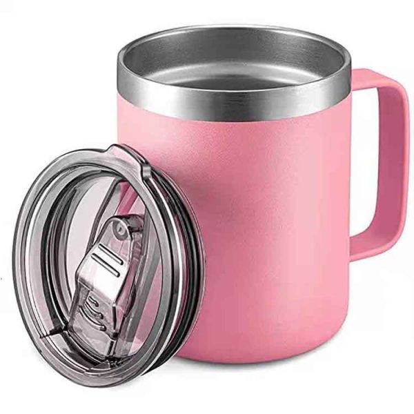 stainless steel coffee mugs with handles