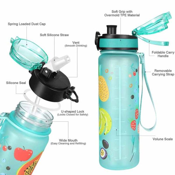 500ml Plastic Sipper Water Bottle