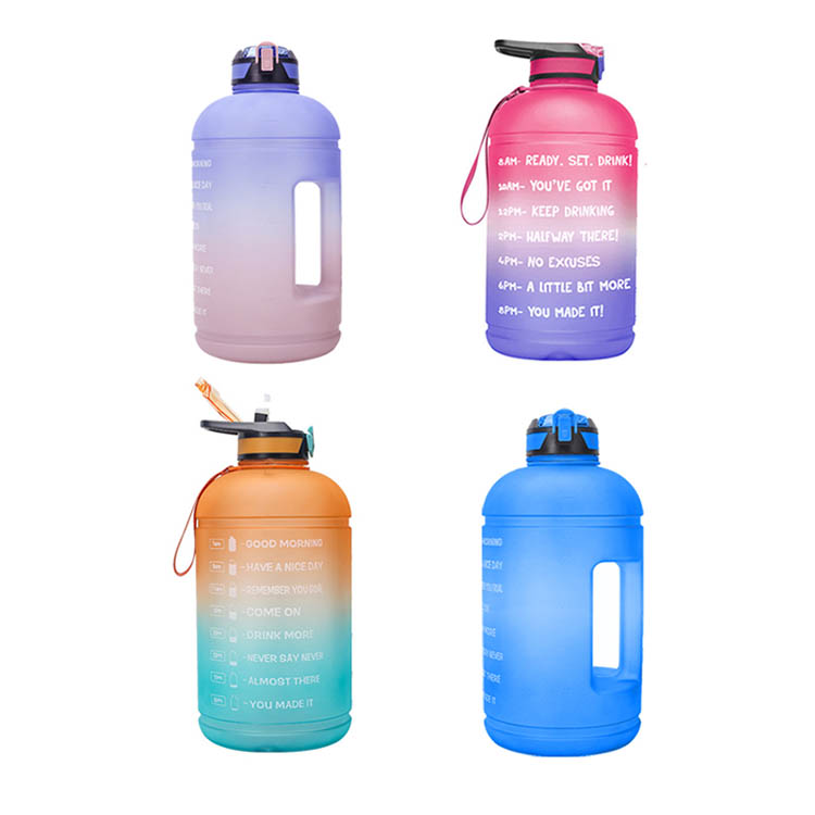 Motivational Water Jug Gym Water Bottle Set 3 in 1Water Bottle Set