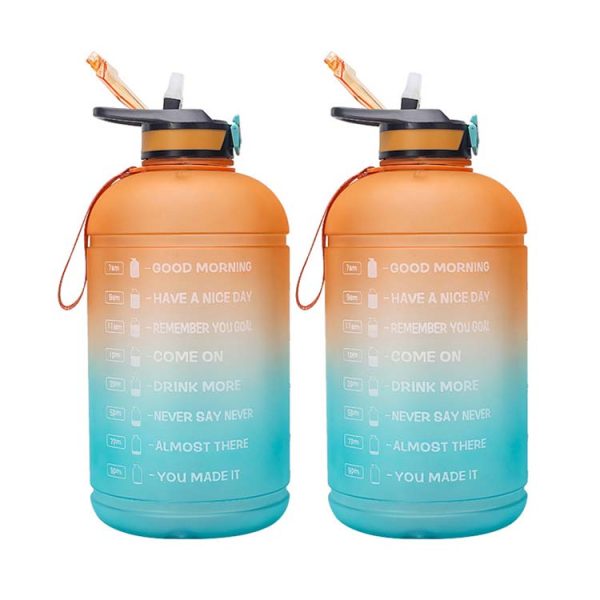 128 oz motivational water jug