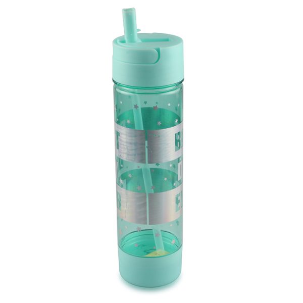 Green water bottle