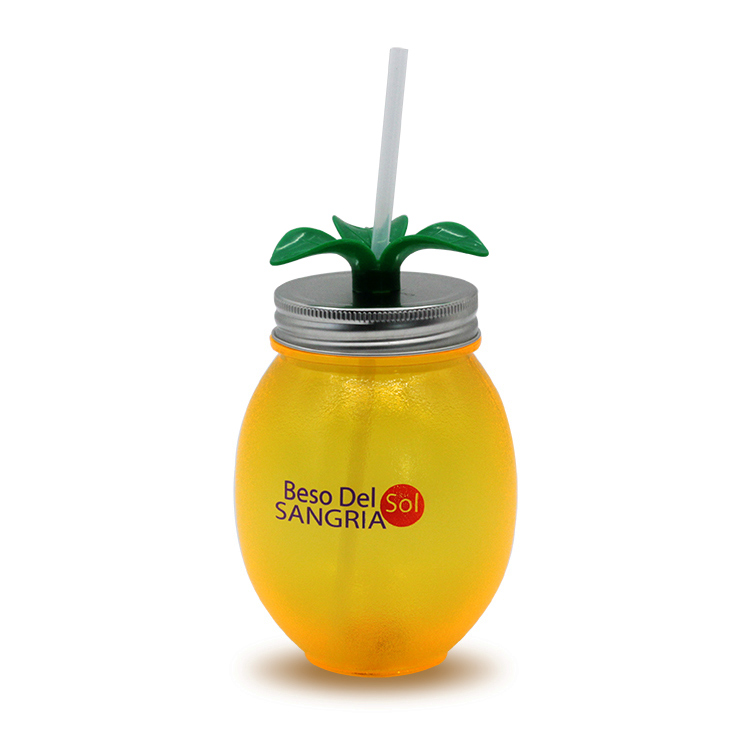 Lemon Mango Cup Straw Toppers set of 3 for Tumbler, Straw Cup