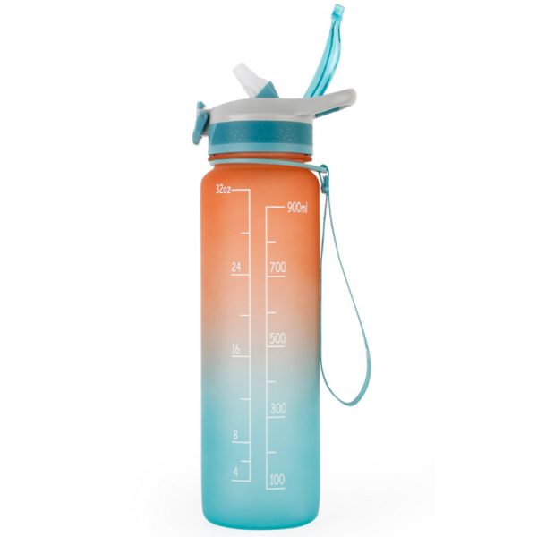 Motivational Water Bottle With Time Markers