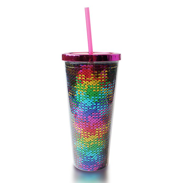 Plastic Tumbler With Shiny Squama (1)