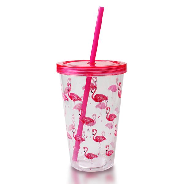 Plastic Tumbler With Straw Bulk (1)