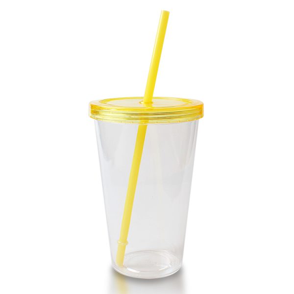 Plastic Tumbler With Straw Bulk (3)