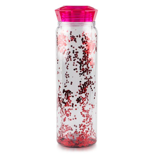 Pink Glitter Water Bottle