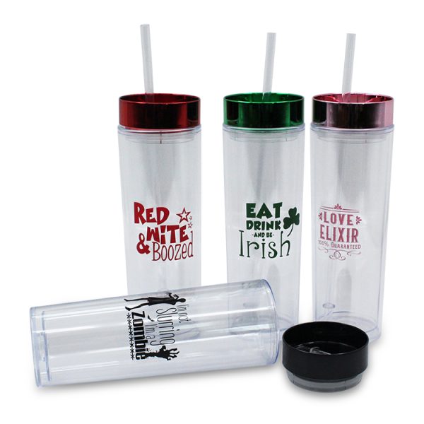 Skinny Tumbler with Cover For Events (1)