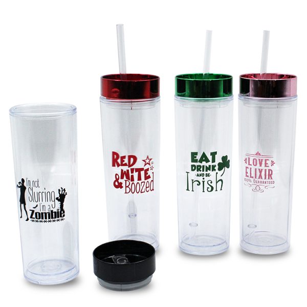 Skinny Tumbler with Cover For Events (4)