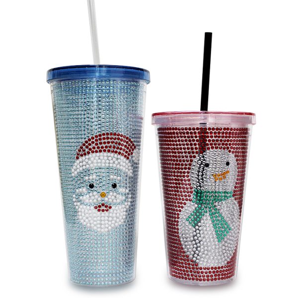 Snowman Tumbler in Plastic