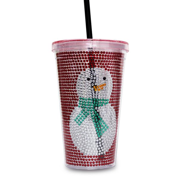 Snowman Tumbler in Plastic (3)
