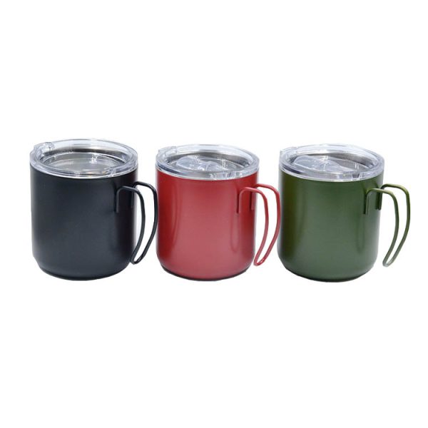 stainless steel mugs with handles