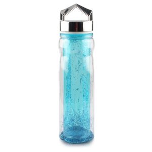 blue color drinking bottle