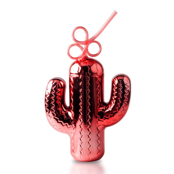 cactus cup with straw
