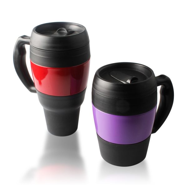 insulated plastic tumblers double wall with handle