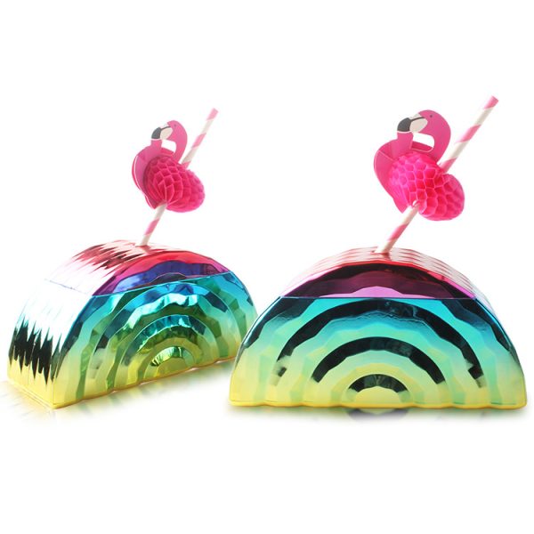 colorful rainbow cup for events promotion
