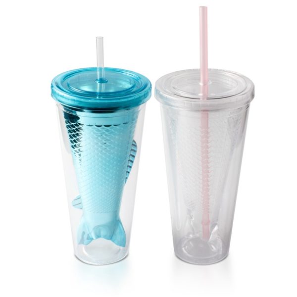 Plastic Tumbler Cups With Lid and Straw