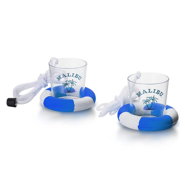 2OZ Plastic Shot Glass With Swim Ring in stock