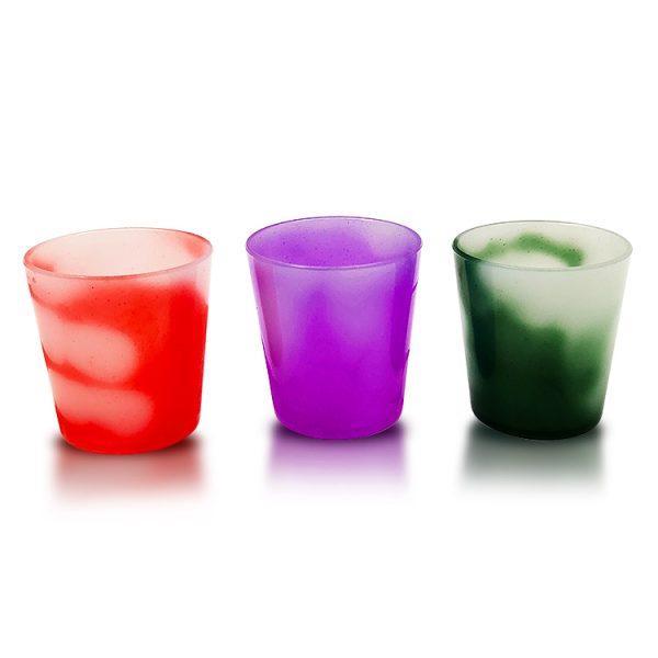 color changing 1 oz plastic shot glasses