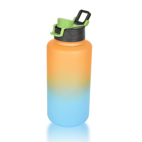 Motivational Water Bottle With Straw