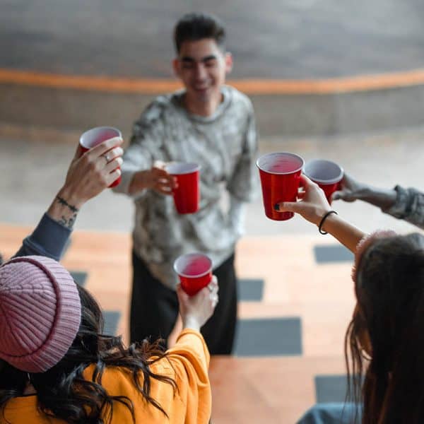 reusable red drinking cups for party