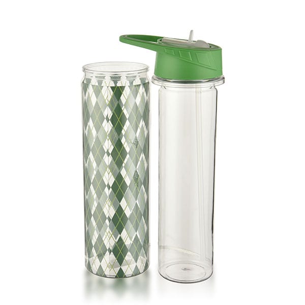 skinny double wall acrylic tumblers with straws