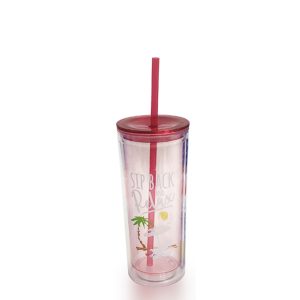 20 oz clear tumblers with straws